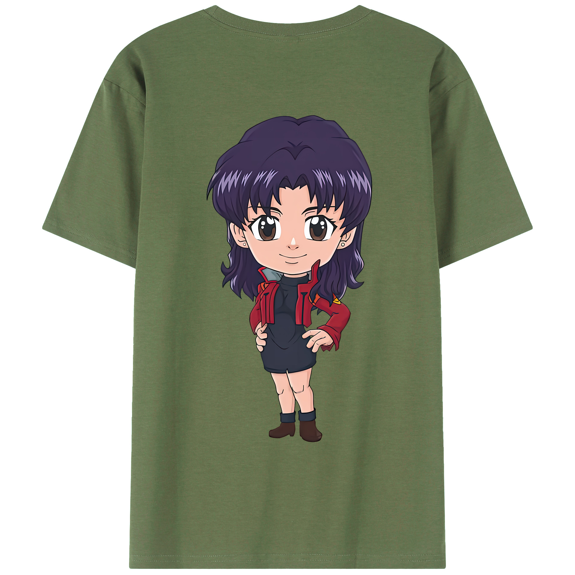 （画像用） EVA 新世紀エヴァンゲリオン 綿100％ メンズ半袖Tシャツ（バックプリント） 通気性